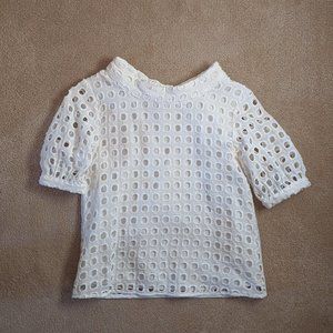 White Anthropologie Top
